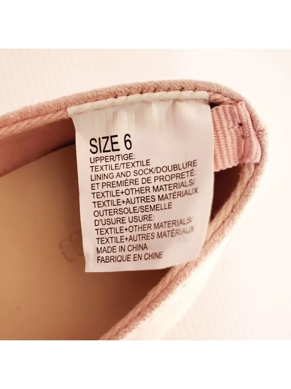 Gymboree Girls Bow Flats Pink Size 6 NWOT